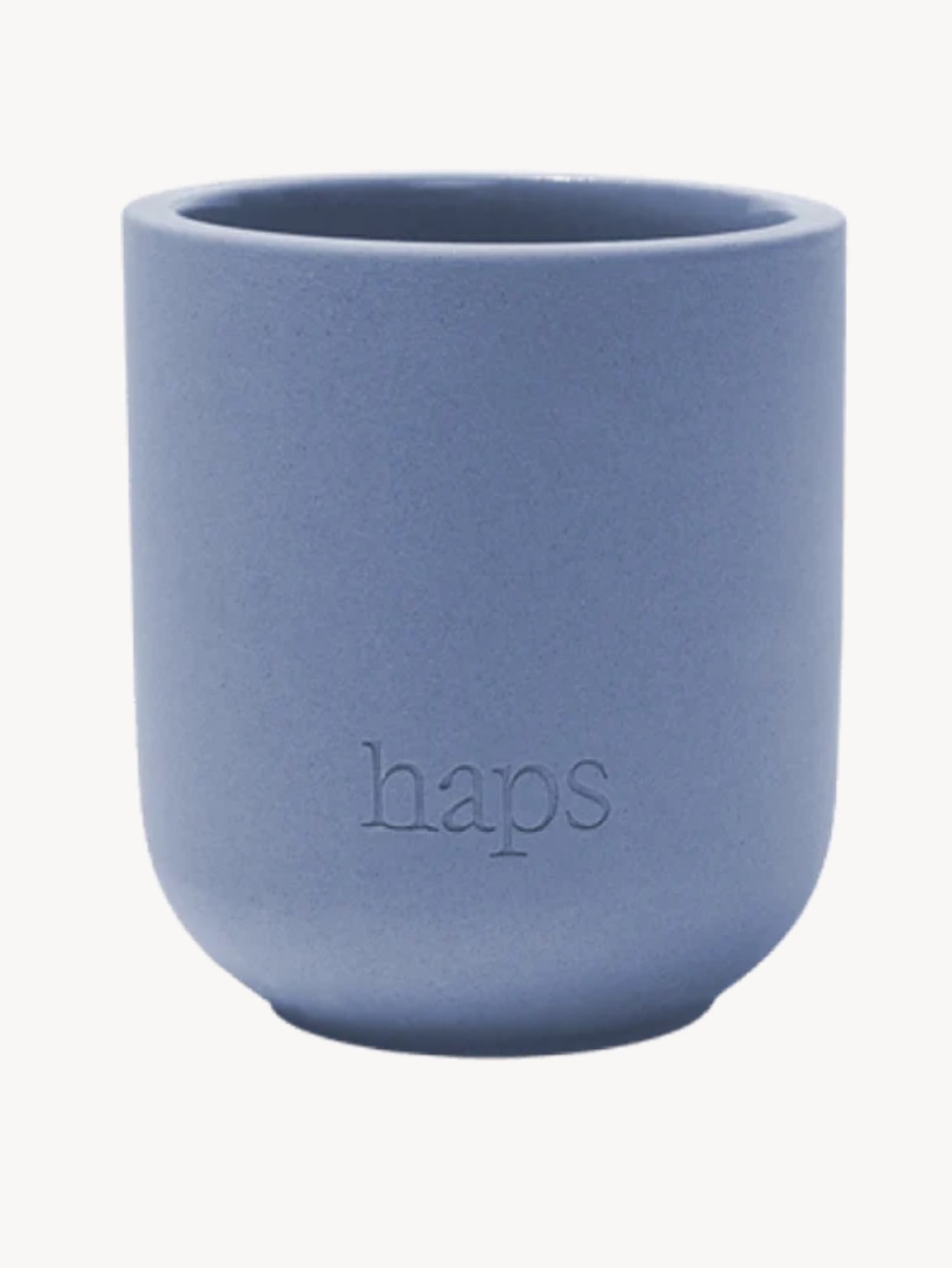 Haps Ceramic Candle Vessel – Mood Care Collection – Periwinkle Blue